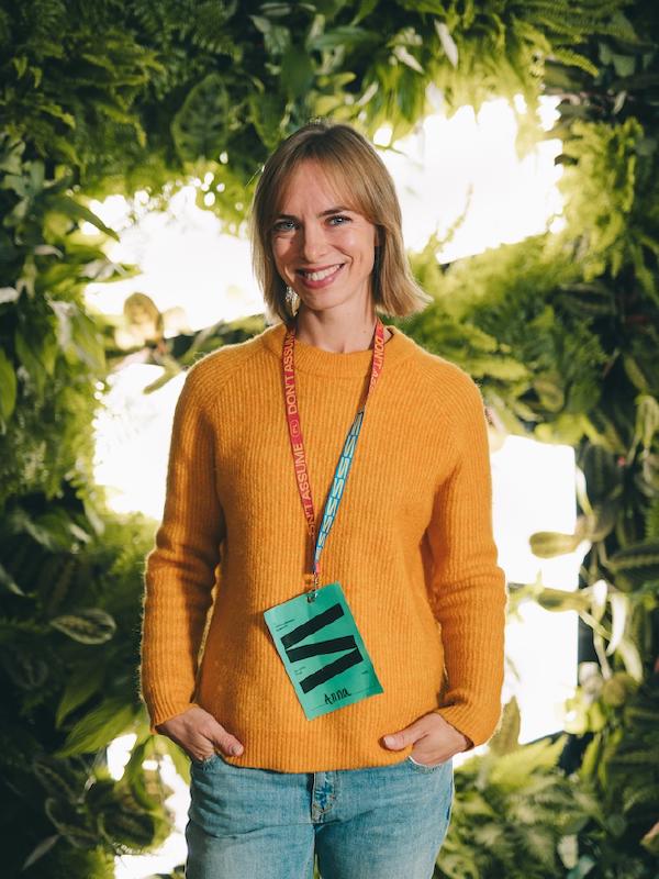 Anna Szylar smiling at Spektrum Festival